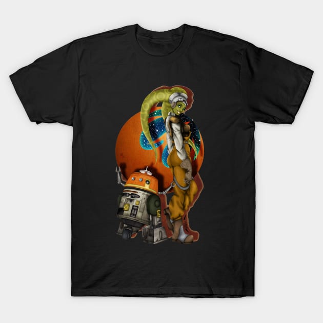 Hera and Chopper and Rebels Oh My T-Shirt by Legends Studios LHVP